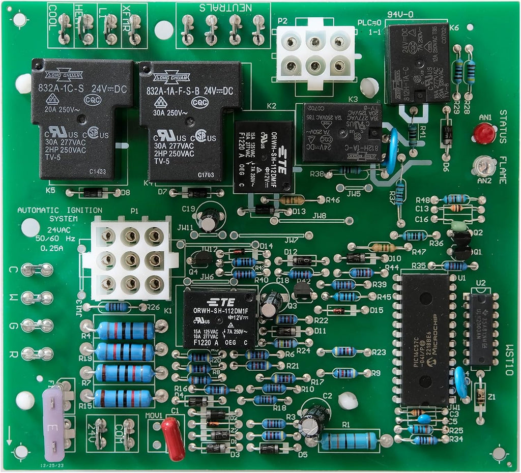 Upgraded 903429 Control Board,Replacement for Nordyne Furnace Control Circuit Board 624602,1012-958A, Furnace Control Circuit Board for inter-therm and mill-er M1 Furnace