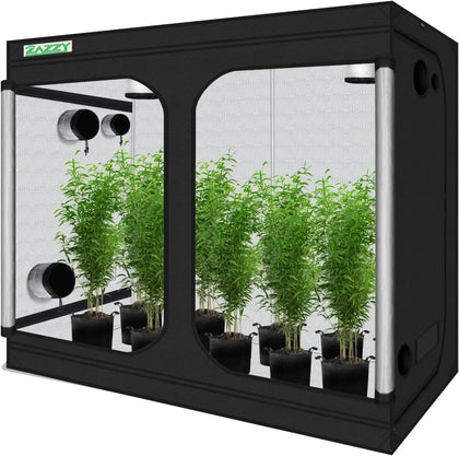 8x4 Grow Tent, 96“x48 x78 600D Mylar Plant Growing Tents | 100% Reflective Mylar Interior, Easy-view