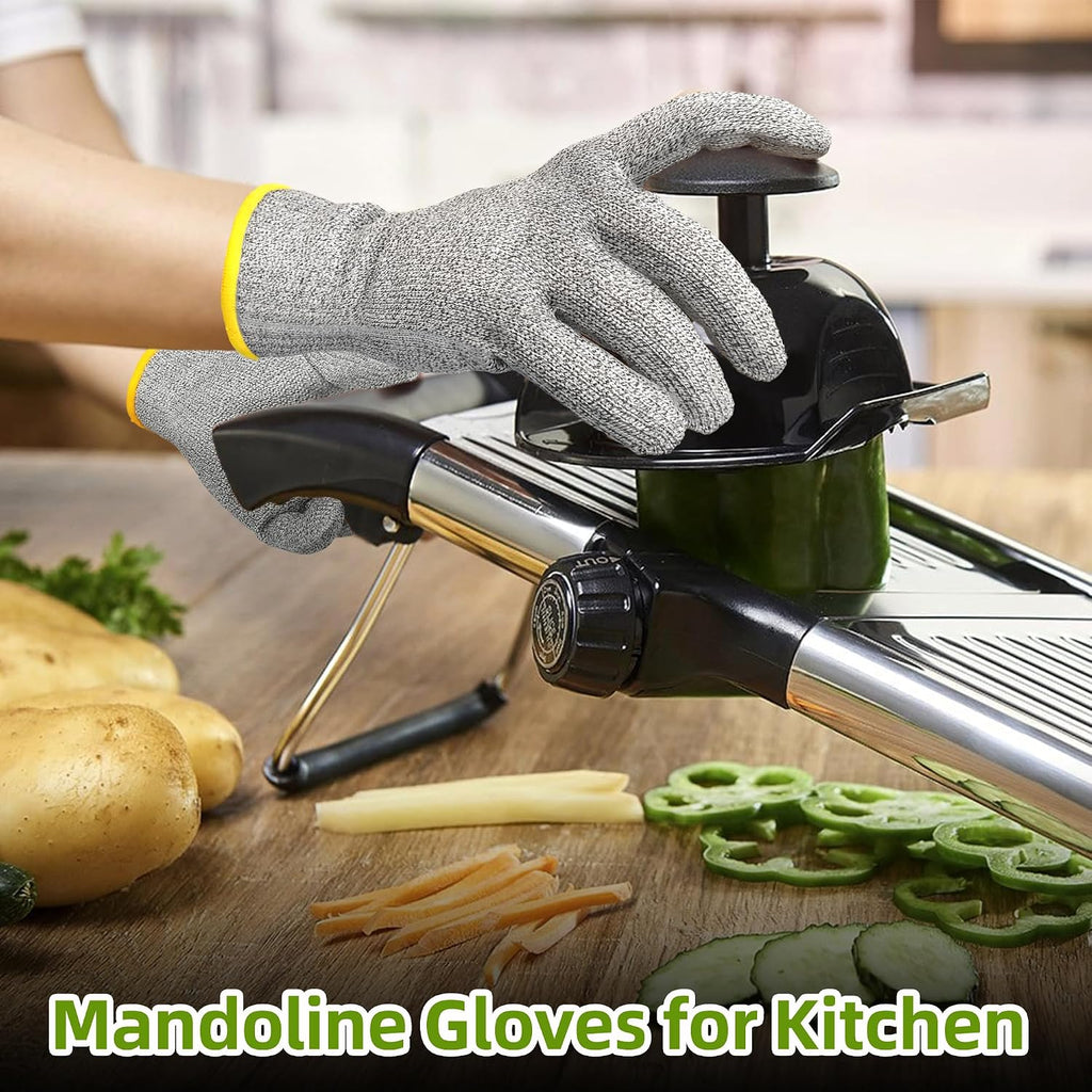 2 Pairs High Level A7 Cut Resistant Gloves,Food Grade, PR1508, L