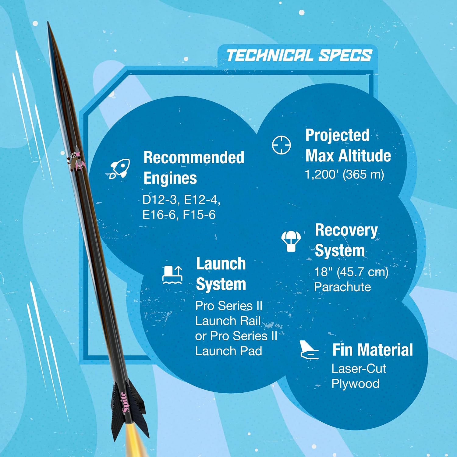 9737 Lil' Spite Pro Series II Intermediate Model-Rocket Kit