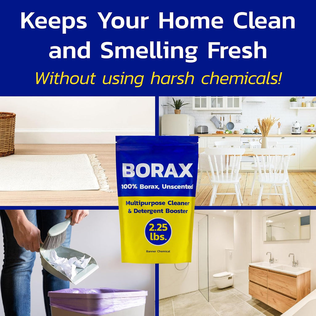 Raw Borax, 100% Pure Multi-Purpose Cleaner (2.25 lbs)