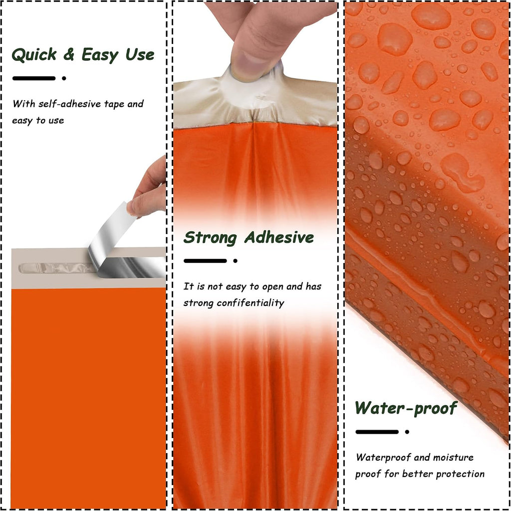Poly Mailer 9x12 Inch 100Pcs, Shipping Bags for Clothing, Orange