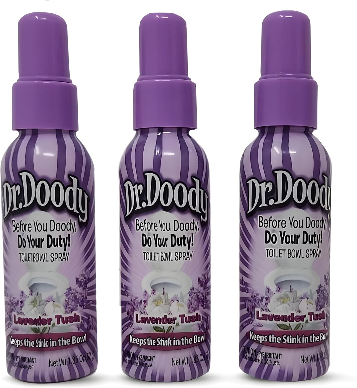 Freshening Toilet Spray, Lavender Tush, 1.85 Fluid Ounce, 5 Count
