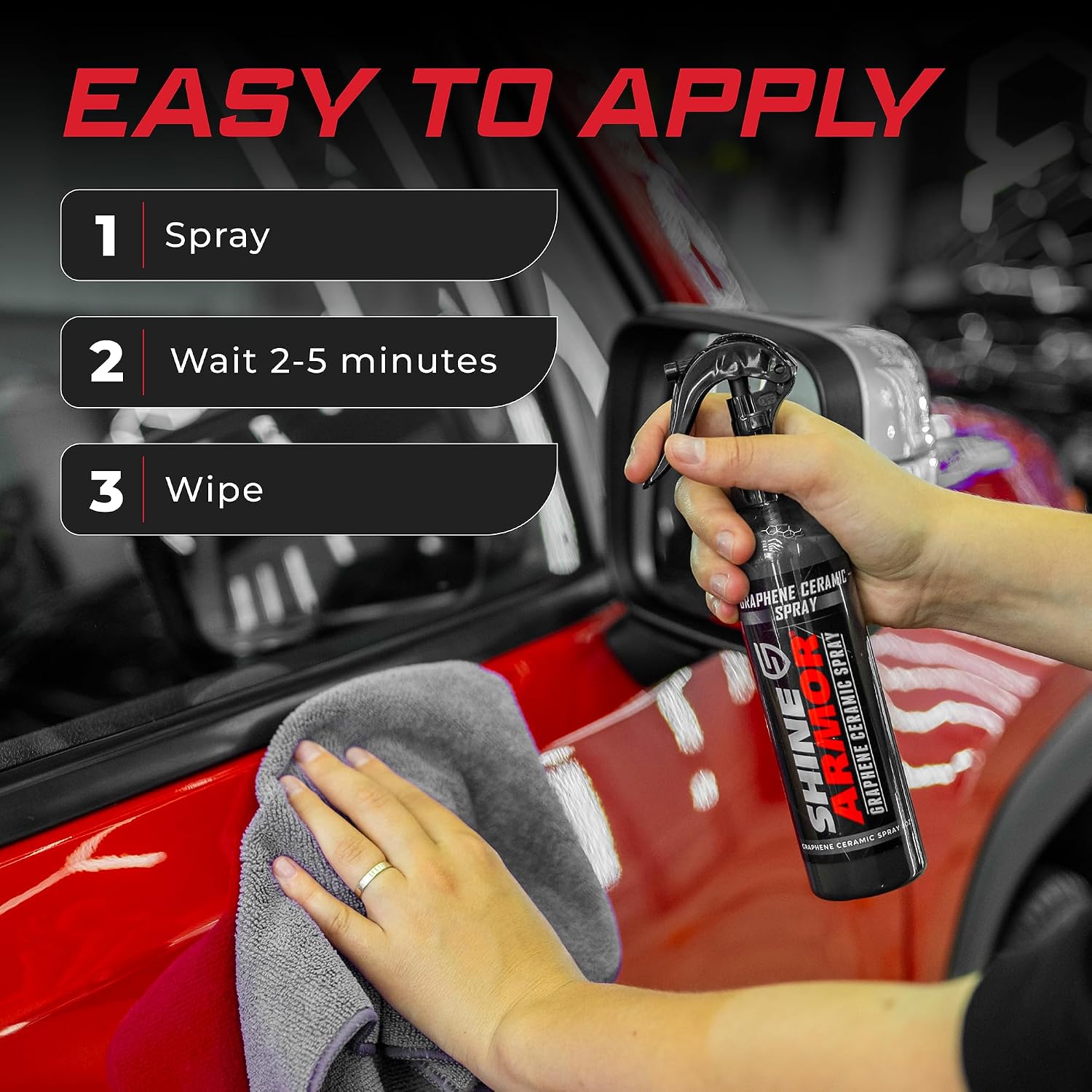 Graphene Ceramic Coating for Cars | Next Gen Car Wax Spray | Protect Paint Work with Highly Concentrated Hydrophobic