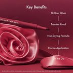 Flushed Lip Stain Liner, 12hr Wear & Transfer-Proof, Rosette
