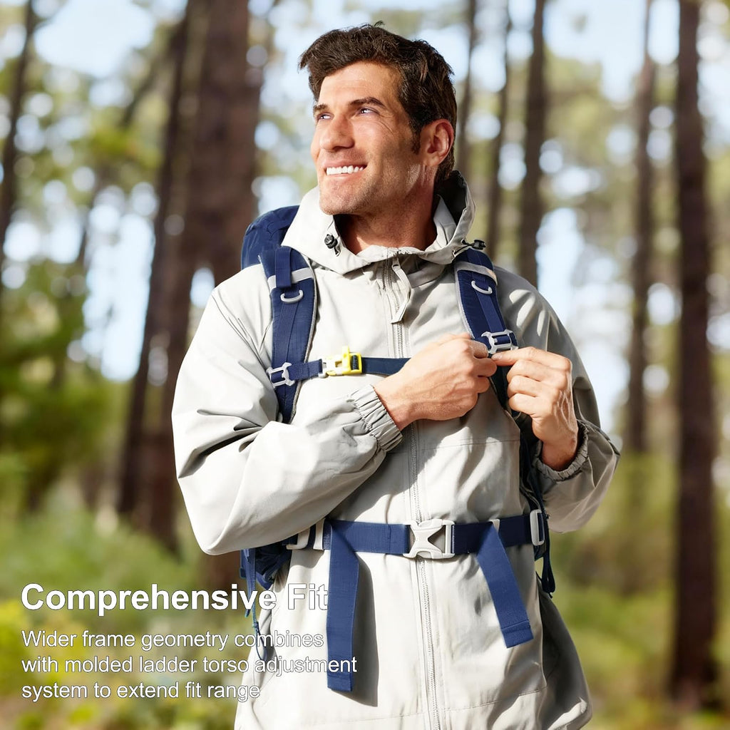 35L Internal Frame Backpack,Women Men’s Backpacking Backpack with Rain Cover,30+5 Liter Lightweight Hiking