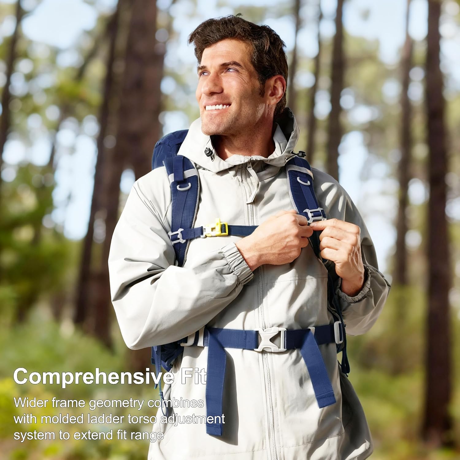 35L Internal Frame Backpack,Women Men’s Backpacking Backpack with Rain Cover,30+5 Liter Lightweight Hiking