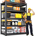Heavy Duty Garage Shelving, 5-Tier Adjustable All Metal Wire Shelving Unit for Tools, Storage Bins, Utility Storage