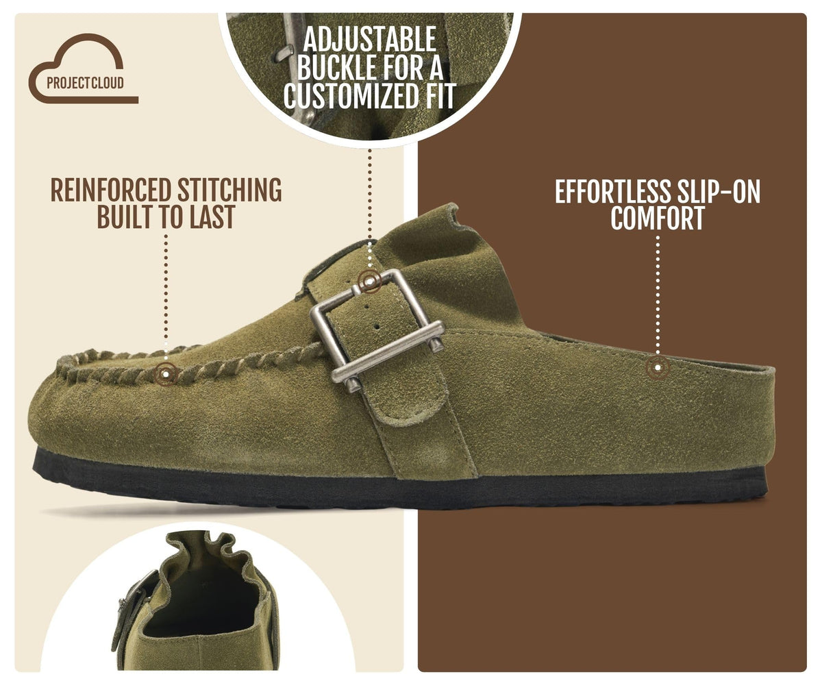 100% Genuine Leather Clogs for Women - Women's Mules & Clogs