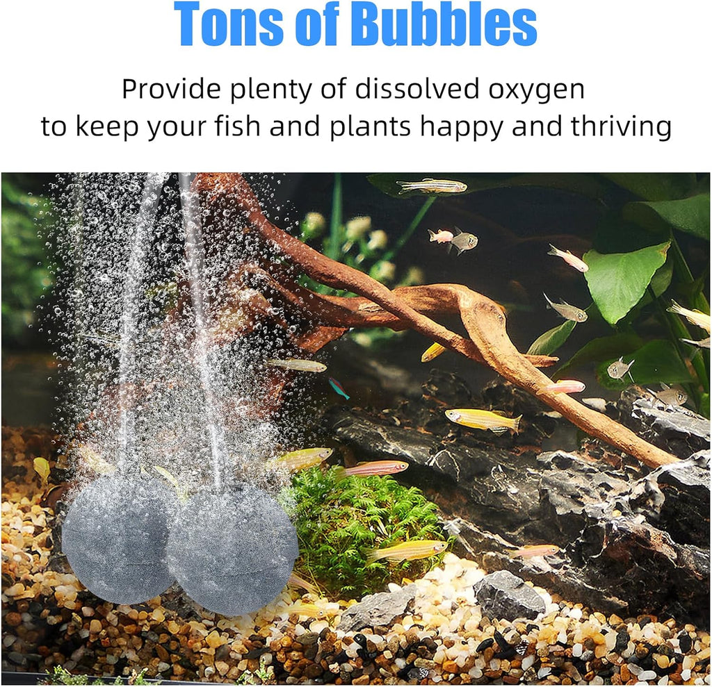 Air Stones for Ponds 2 Inch, Long Lasting Aerator Oxygen Diffuser, Air Pump Accessories for Aquariums, Fish Tanks