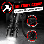 LED Tactical Flashlights High Lumens - Mini Flashlights for EDC Carry - Compact Powerful Emergency Flashlight Made