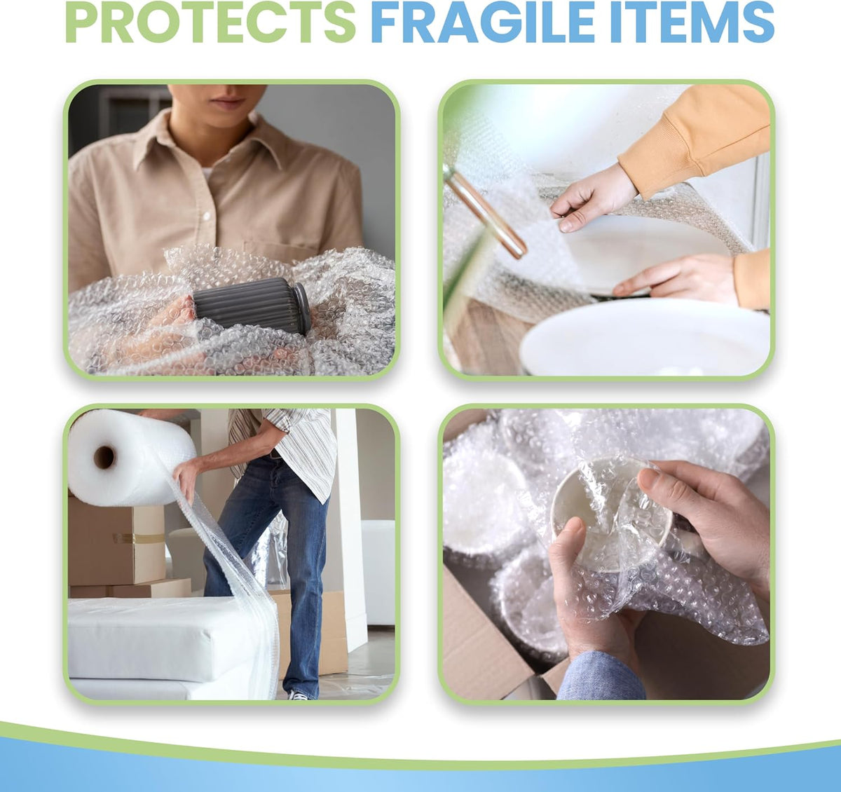 Heavy Duty Small Bubble Wrap Roll for Moving & Packing, 12 in x 175 ft