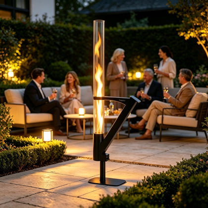 55 Inch Rocket Stove，Decorative Wood Pellet Heater，Outdoor Fireplace