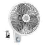 3-Speed Oscillating Wall Mount Fan - 16" - M16900 - Light Gray