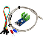 MAX6675 Thermocouple Module with K Type Thermocouple Temperature Sensor SPI Interface 3-5V for Arduino ESP32 Raspberry Pi, M6 Screw Set