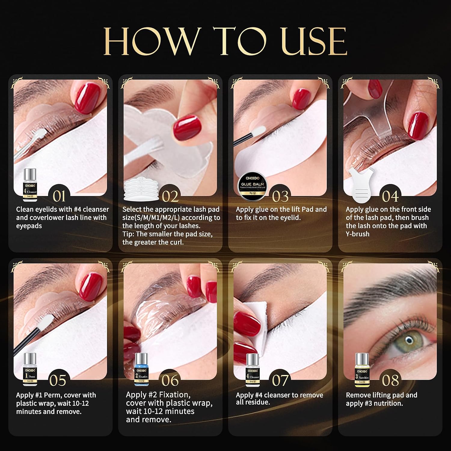 Lash Lift Kit, Eyebrow Lamination Kit, Eyelash Perm Kit, 2 in 1 Professional Eyelash Curling Lash Extension & Eyebrow