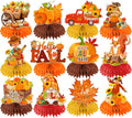 Fall Party Decorations Honeycomb Centerpieces, 12Pcs Fall Table Decorations Autumn Table Centerpieces for