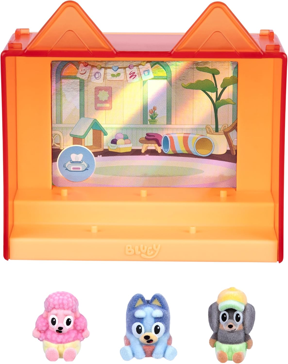 Fuzzies Episode Pack: Baby Race. with 3 Specially Flocked Collectible Mini-Figures (Incl. 1 Exclusive), Display Case