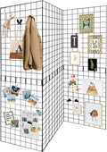 Grid Wall Panels 3 Pcs, Commercial Grade Gridwall Panels, Metal Grid Wall Panel Display Stand, You Can DIY 6 Pack