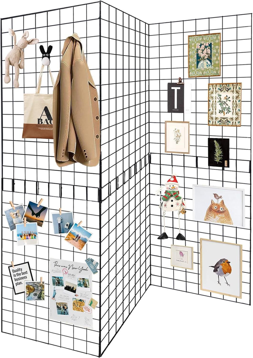 Grid Wall Panels 3 Pcs, Commercial Grade Gridwall Panels, Metal Grid Wall Panel Display Stand, You Can DIY 6 Pack