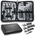 Manicure Pedicure Kit Professional 30pcs Complete Nail Care kit，fingernail and toenail Clippers and Manicure kit for
