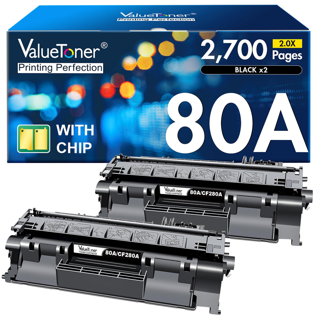 80A Replacement for HP 80A Toner Cartridge Black CF280A 80X