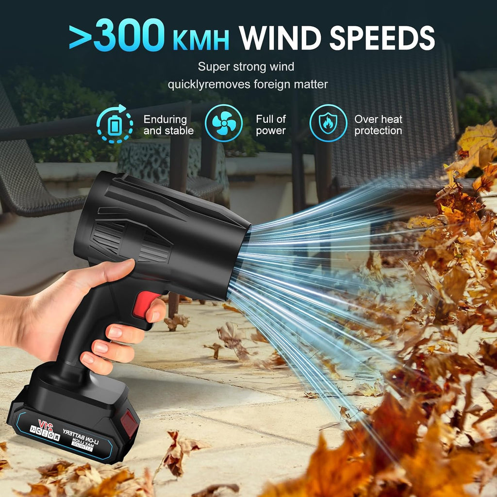 Leaf Blower, Electric Cordless Leaf Blower，Lightweight Handheld Blower | 990000 RPM High-Speed,6000MAh Large-Capacity
