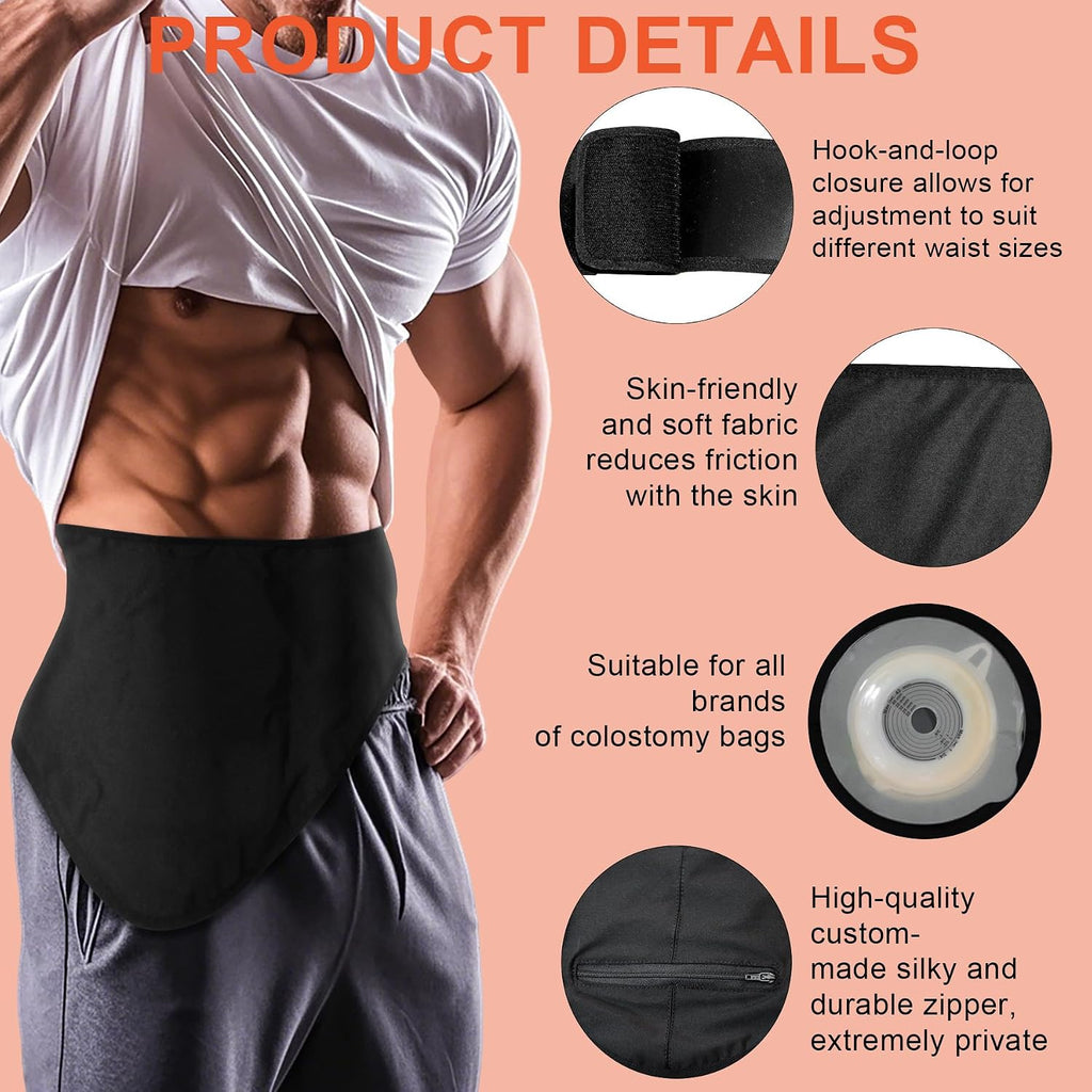 Ostomy Belt,Ostomy Supplies | Colostomy Ostomy Bag Covers for Sports | Ileostomy Belt for Men & Women | Ostomy Wrap