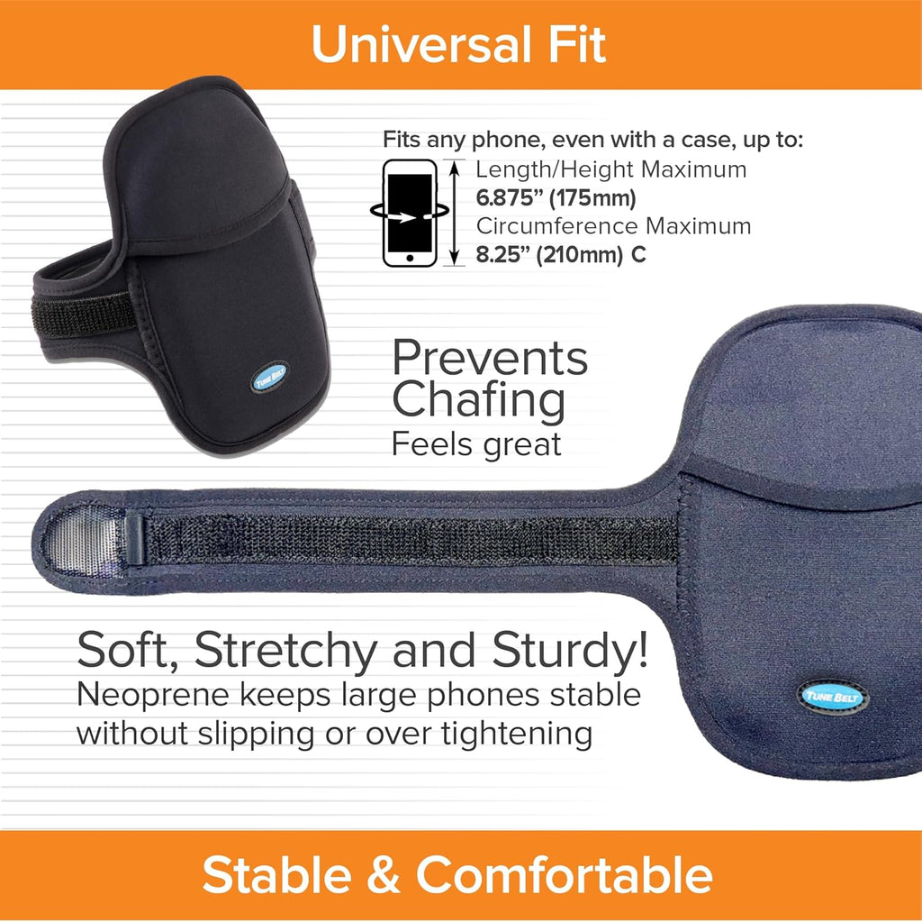 AB93 Running Armband, Universal Fit, Easy Access, Key/Card Slot | EZ Access Workout Holder, Secure, No-Bounce, Fits