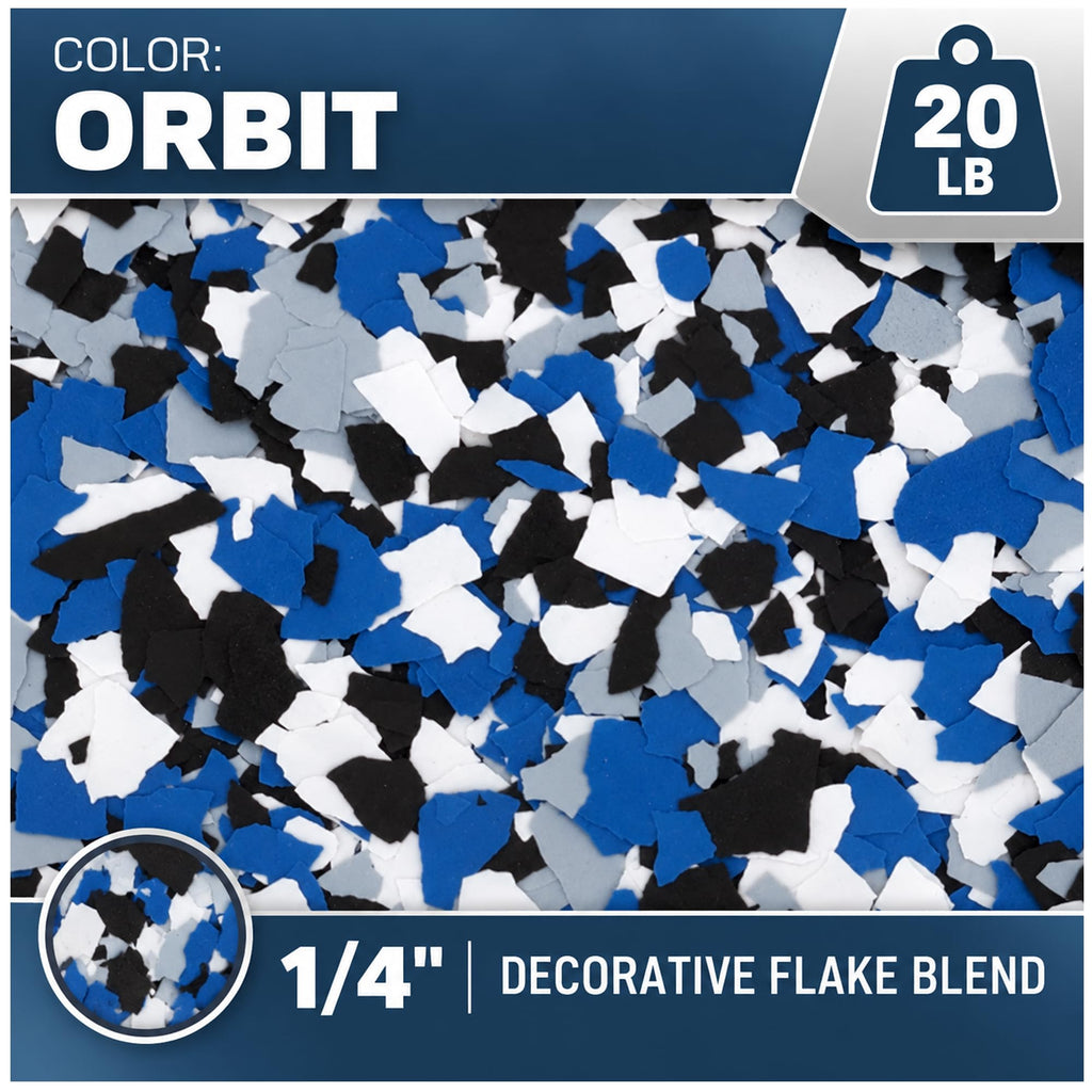 20 LB Decorative Vinyl Flakes for Epoxy Garage Floors