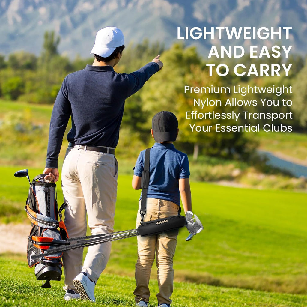 Golf Club Bag Mini Lightweight for Men Women, Portable Driving Range Training Carrier Case with/Without Ball Pouch