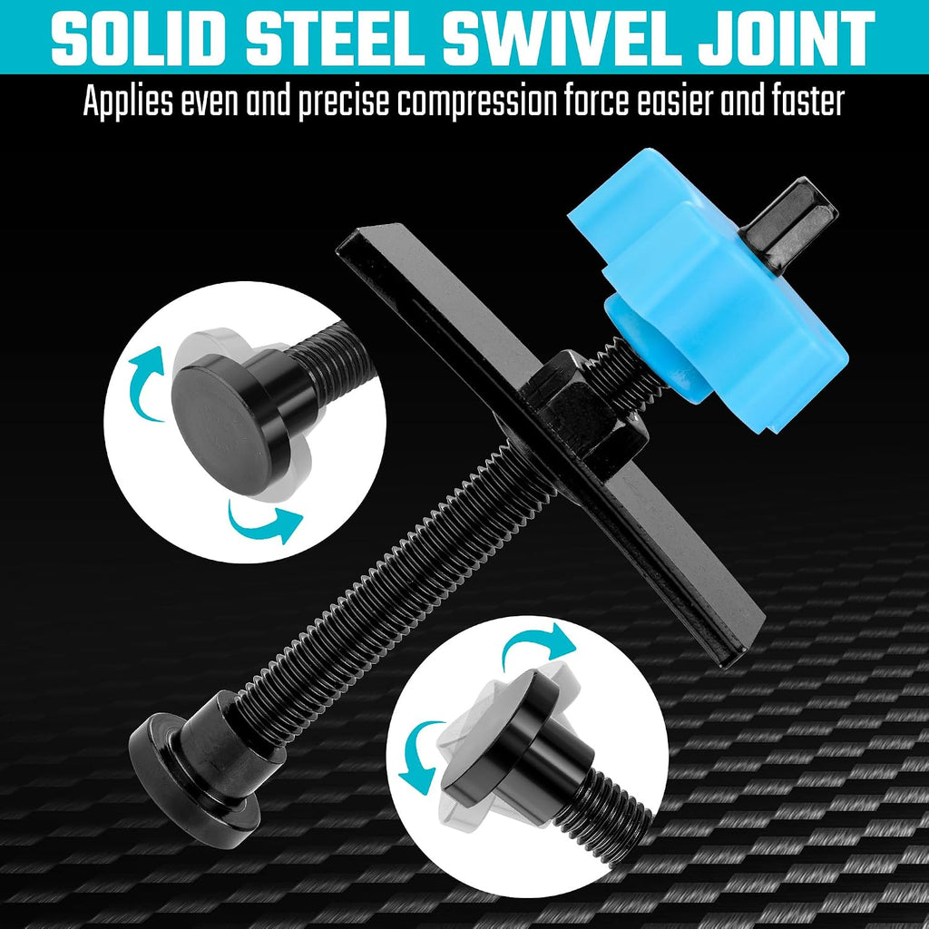 Caliper Piston Compressor Tool with 2PCS Brake Caliper Hangers
