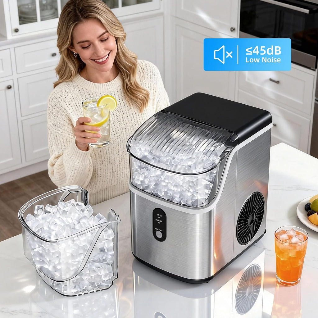 Nugget Ice Makers Countertop with Chewable Pellet Ice