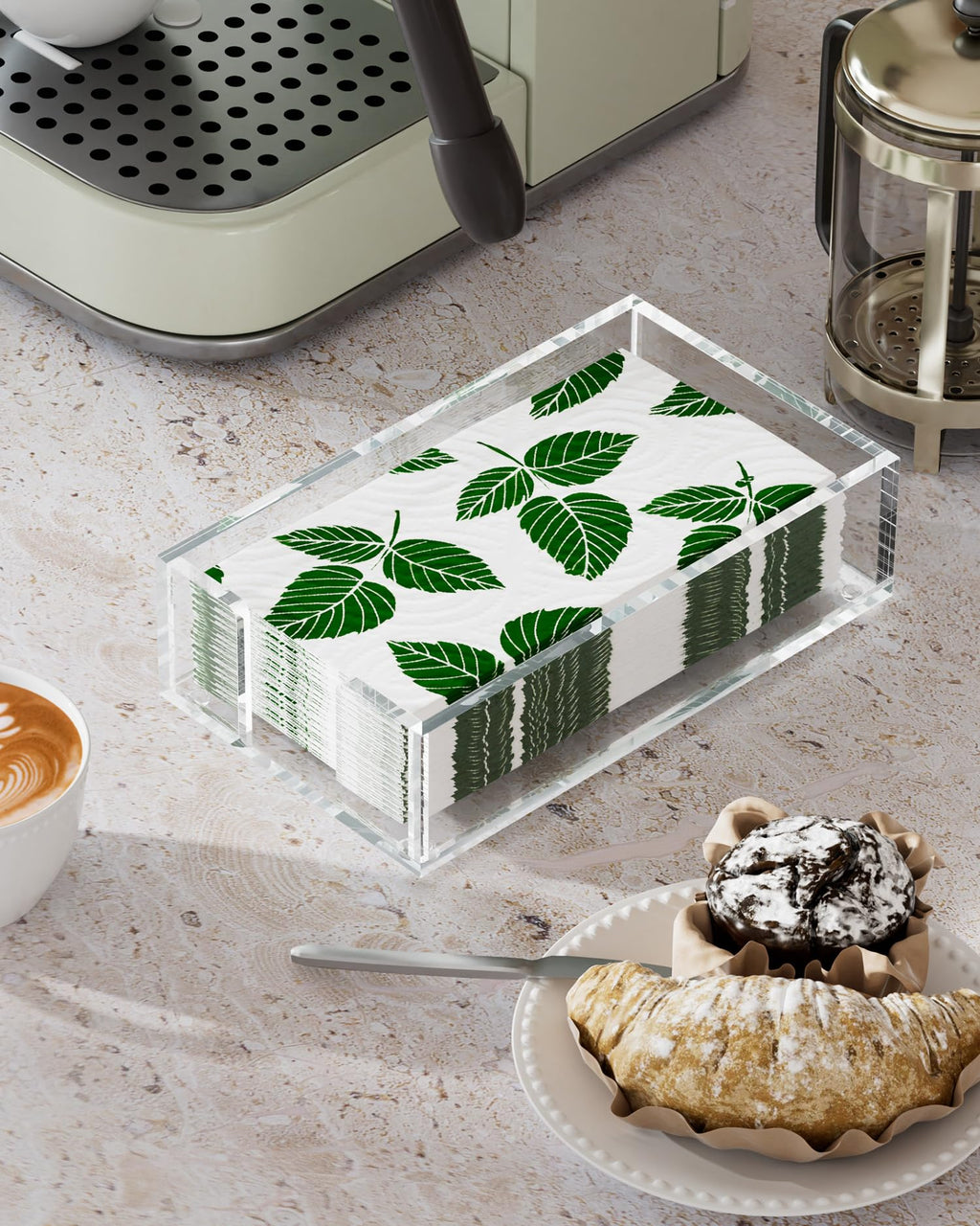 Acrylic Napkin Holder for Bathroom, Clear Guest Towel Holder