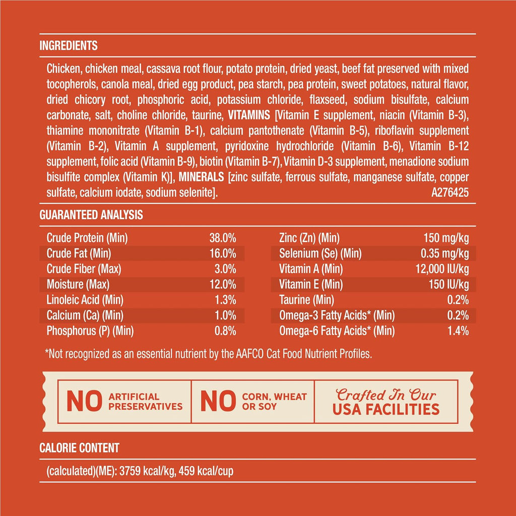 Purrfect Bistro Natural Dry Cat Food for Adult Cats, 4 lb. Bag
