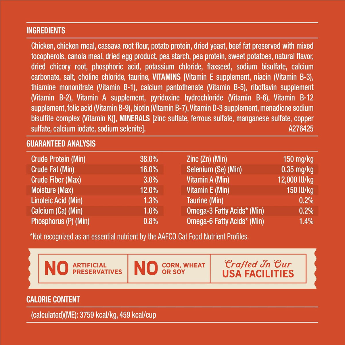 Purrfect Bistro Natural Dry Cat Food for Adult Cats, 4 lb. Bag