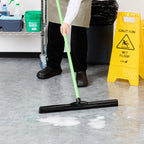 24 In Black Plastic Floor Squeegee, Foam Blade, 1 Ct