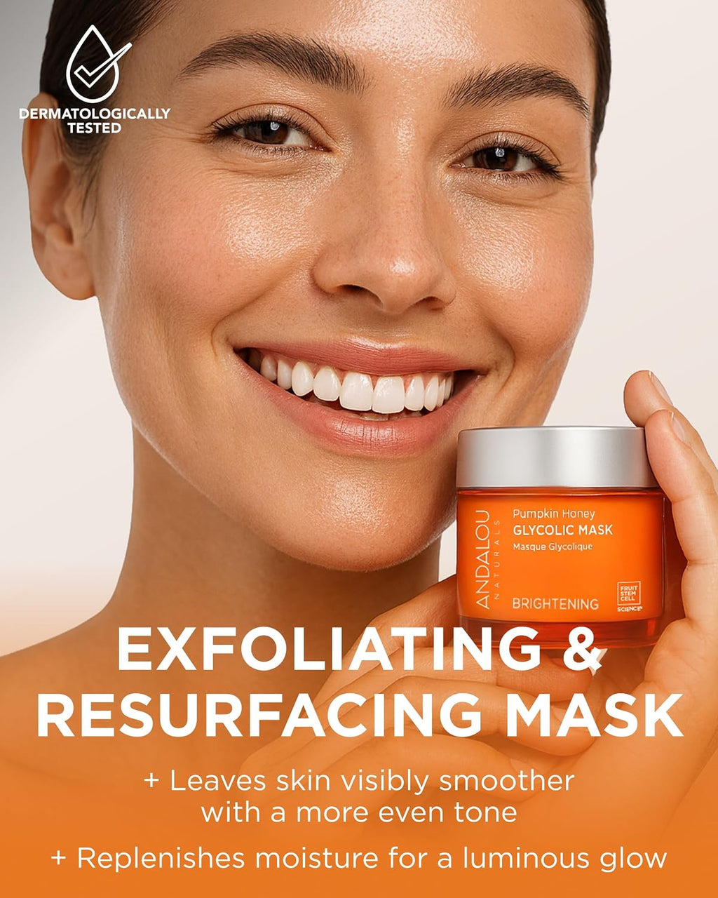 Pumpkin Honey Glycolic Mask (1.7 fl oz) | Exfoliating Face Mask with Glycolic Acid, Vitamin C for a Radiant Glow