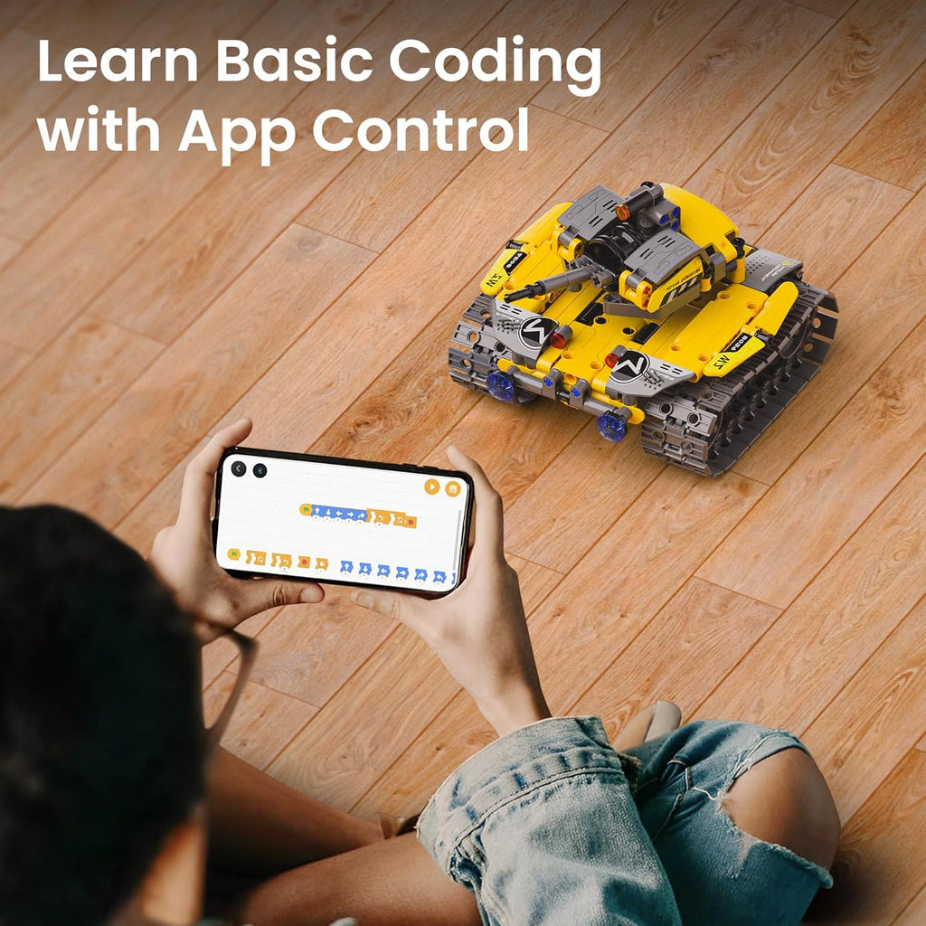 STEM Robot Building Kit with Remote Control Gifts for Boys 8-13 | Coding Robotic Set, Educational Birthday Gifts