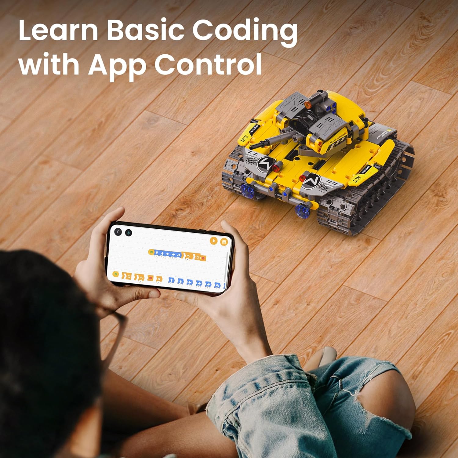 STEM Robot Building Kit with Remote Control Gifts for Boys 8-13 | Coding Robotic Set, Educational Birthday Gifts