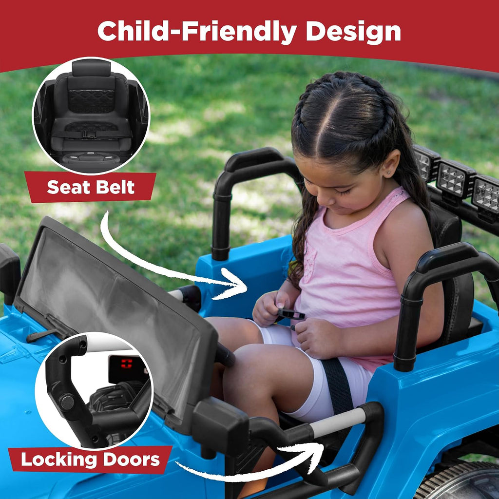 Best Choice Products Jumbo 12V Kids Electric Vehicle Toy Ride On Car with Parent Remote Control for Toddlers, Seat