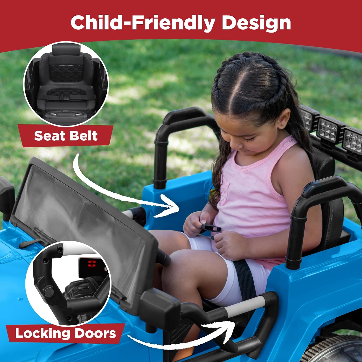 Best Choice Products Jumbo 12V Kids Electric Vehicle Toy Ride On Car with Parent Remote Control for Toddlers, Seat
