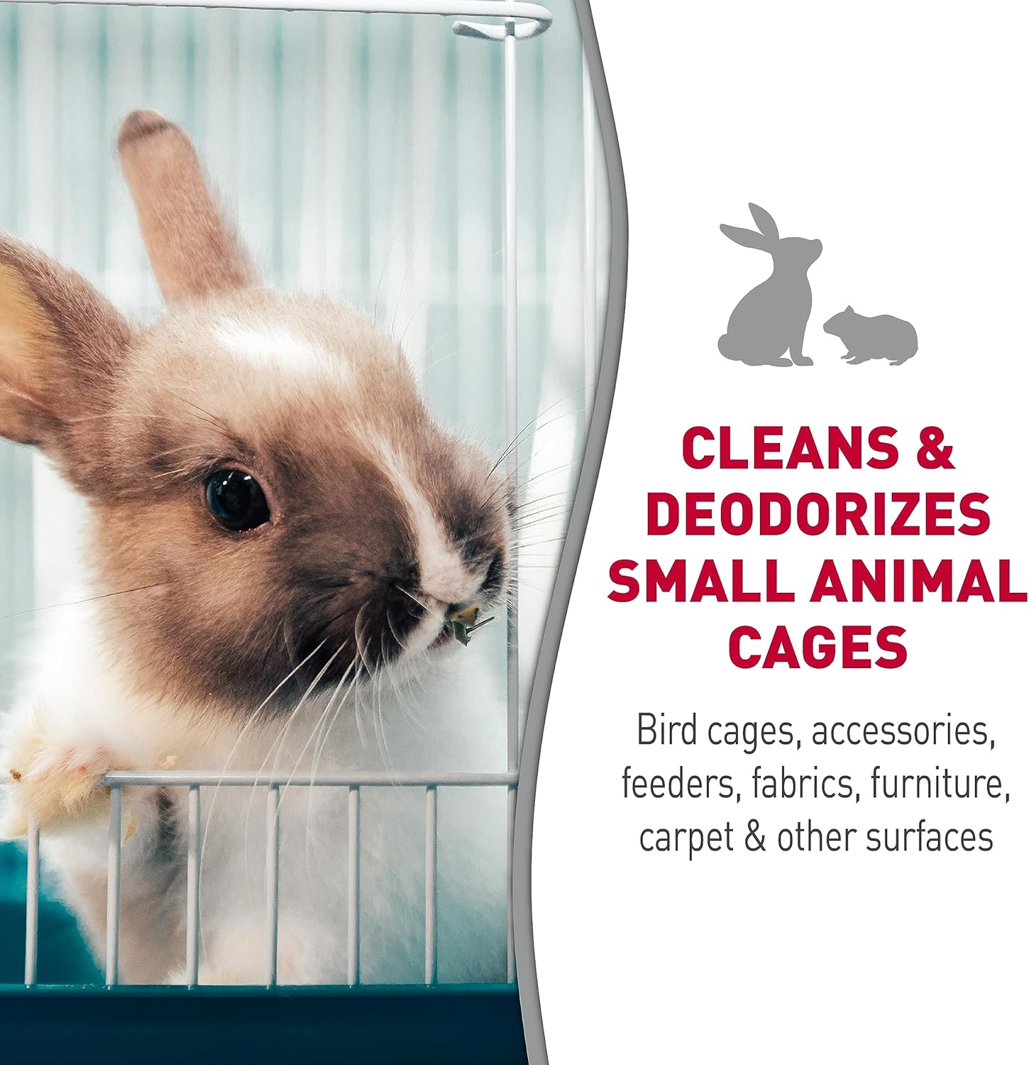 Nature’s Miracle Small Animal Cage and Surface Cleaner, Bio-Enzymatic Cleaning Formula, Destroy Tough Stains and