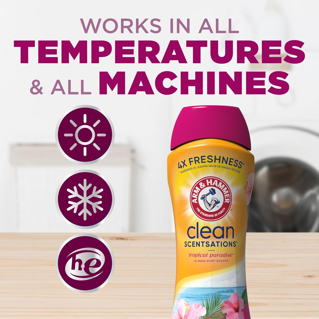 Clean Scentsations Laundry Scent Booster, Tropical, 45 Oz
