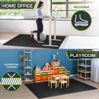 Weaved Pattern Extra Thick Exercise Puzzle Mat ¾-inch, EVA Foam Interlocking Tiles for Protective, Cushioned Flooring