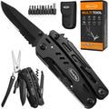 18-in-1 Multitool Pocket Knife with Pliers, Saw, Corkscrew & Detachable Scissors, Multi Tool with Safety Lock, 9