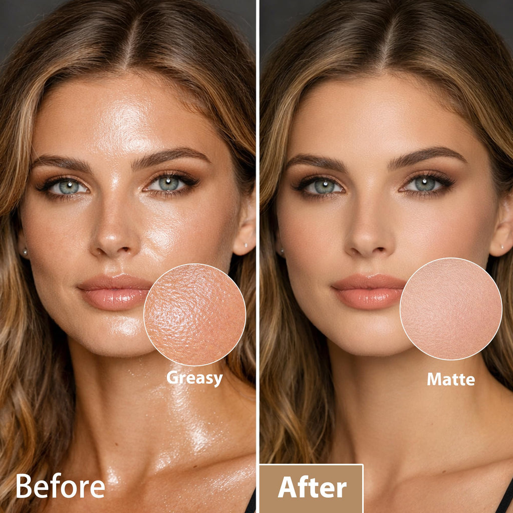Matte Loose Setting Powder, Lightweight Oil-control and Long Lasting Translucent Face Powder, Talc-free, Smooths
