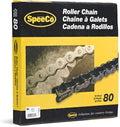 SpeeCo S06801#80 Roller Chain x 10 Feet with Connecting Link