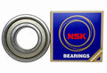 NSK 6206ZZ 6206-2Z 30X62X16mm Made in Japan Double Metal Sealed Bearings