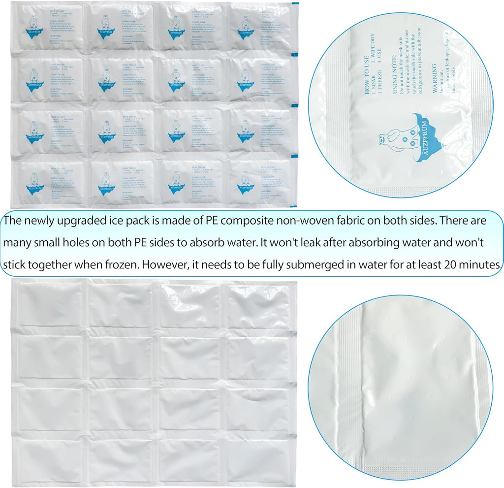 Shipping Ice Packs for Coolers Freezer Cold Pack for Frozen Food | 5 Sheets